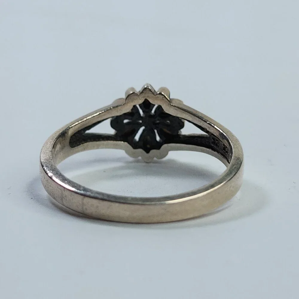 Black hills Ring 925 Sterling Silver 12k Rose Green Gold Leaf Design USA 10 - Picture 4 of 8